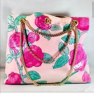 🌺CUSTOM🌺 Vintage CHANEL Chain Perforated Tote.